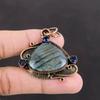 Labradorite Pendant Tanzanite Quartz Pendant Copper Pendant Gemstone Jewelry Women's Special Gift Handmade Pendant Designer Copper Jewelry