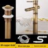 Retro Copper Bamboo Basin Faucet