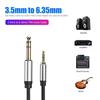 3m 3.5mm To 6.35mm/6.5mm Aux Adapter Cable Male To Male Audio Cord for Mixer Amplifier