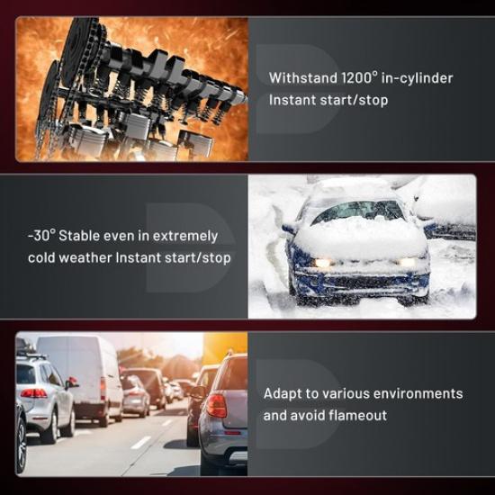 6509 Комплект из 4 иридиевых свечей зажигания для Ford Fiesta 2011-2015 гг.