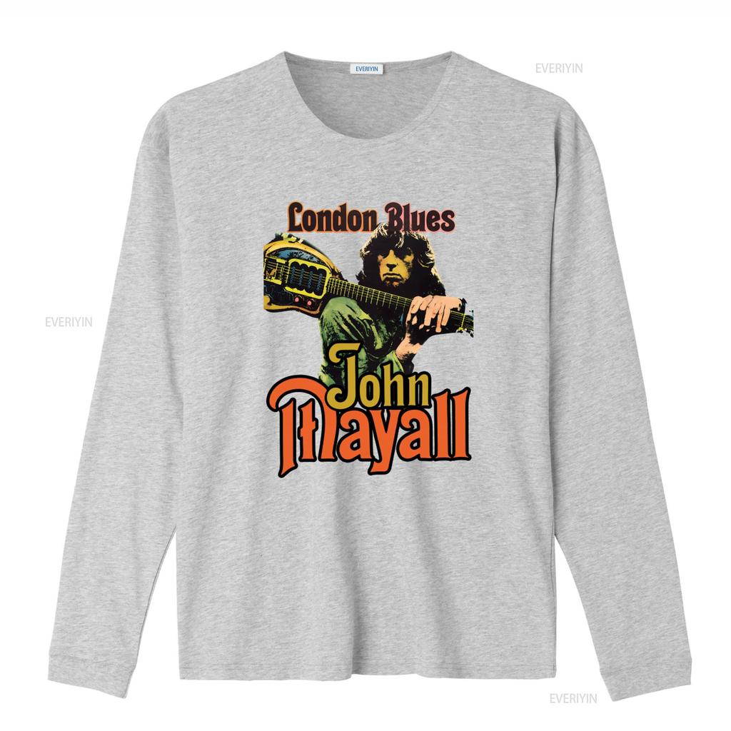 Cotton John Mayall London Blues 1964 1969 Album The Turning Point T Shirt vintage Washed streetwear Casual Stretched