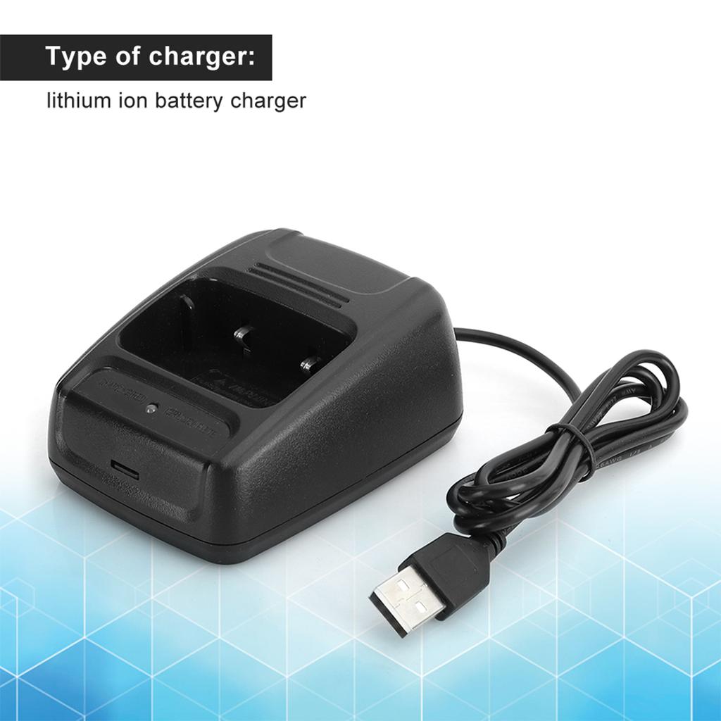 2 шт. Радиостанция-рация для Baofeng BF666S BF777S BF888S USB-зарядное устройство Зарядное устройство для аккумулятора с индикатором зарядки