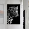 Animal-Themed Giraffe, Zebra, Lion, Elephant, Horse Prints & Poster, Black and White Canvas Art Wall Decorative Picture