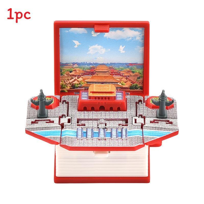 Брелок-брелок 3D Pop-Up Puzzle Book с сценой крепости для снятия стресса и в качестве креативного подарка