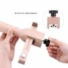 Wooden Leather Strap Cutter Adjustable Strip Belt Precise Cutting Tool with 5 Sharp Blades for Leathercraft Handmade DIY Work