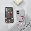 Прозрачный чехол Hello Kitty для iPhone 17/16 Pro Max/15 Pro/13/14