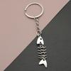 Minimalist Fishbone Keychain Pendant