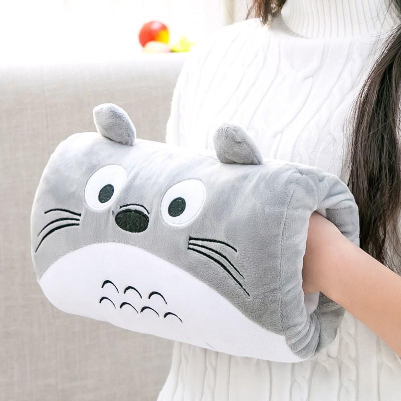 Kids Cute Gift Winter Cartoon Plush Toys Hand Warmer Cartoon Animals Soft Pillow Hand Hold Warm Cushion Gift. Non Electrical