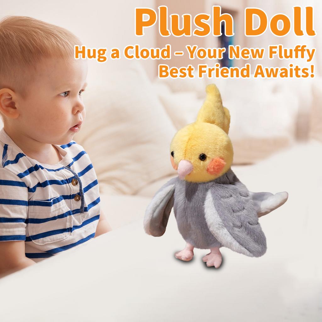 Милая плюшевая игрушка-рукавичка в виде попугая, подходит для детей в качестве подарка