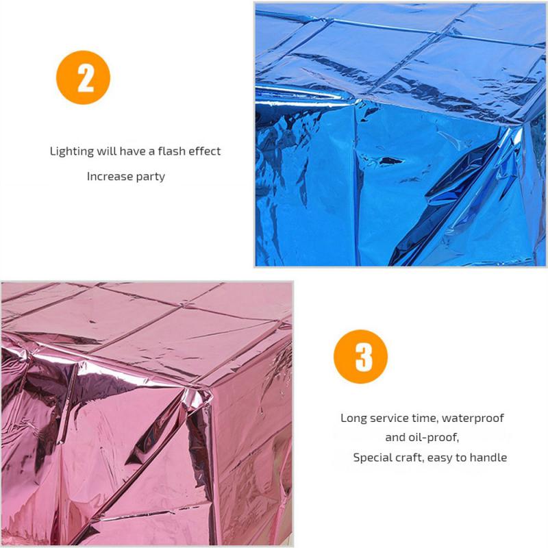 Silver Disposable Tableware Set Silver Color Plates Cups Straw Tablecloths Adult Birthday Party Decorations Wedding Supplies