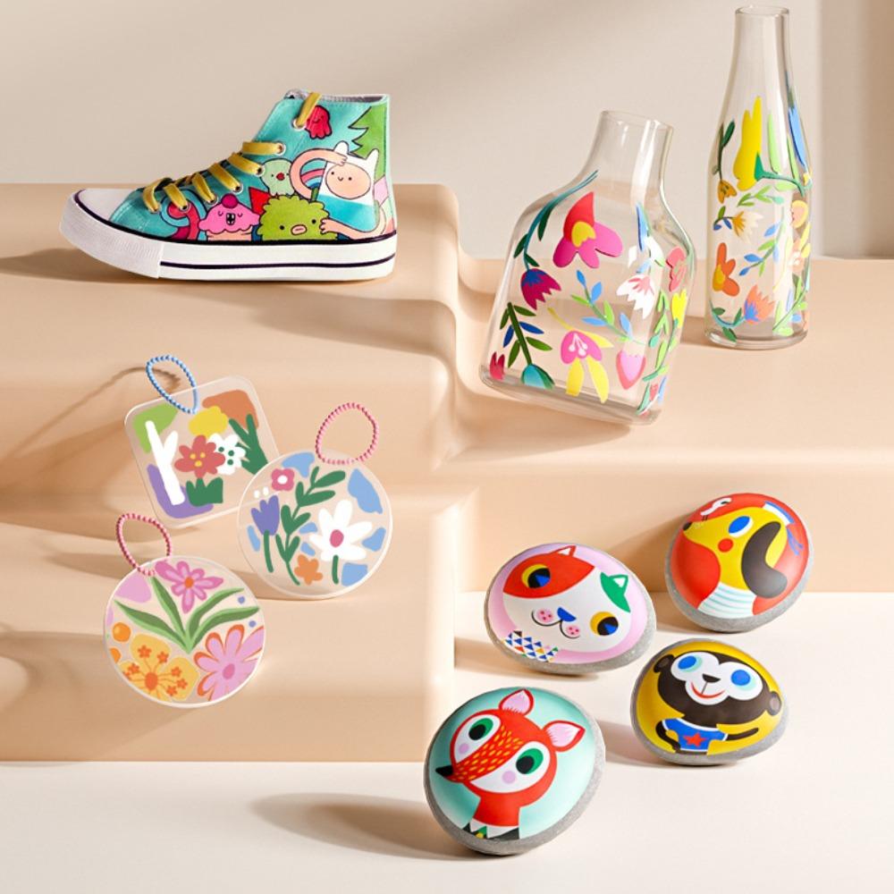 Hook Liner Dual Tip Brush Acrylic Paint Marker School Office Stationery