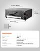 Electric Pizza Oven, 304.8mm Countertop Pizza Oven, 25 to 300 Temp Range, 1450W Indoor Pizzas Maker w/Timing & Temp Control, Pizzas Cooker w/Dual Heat