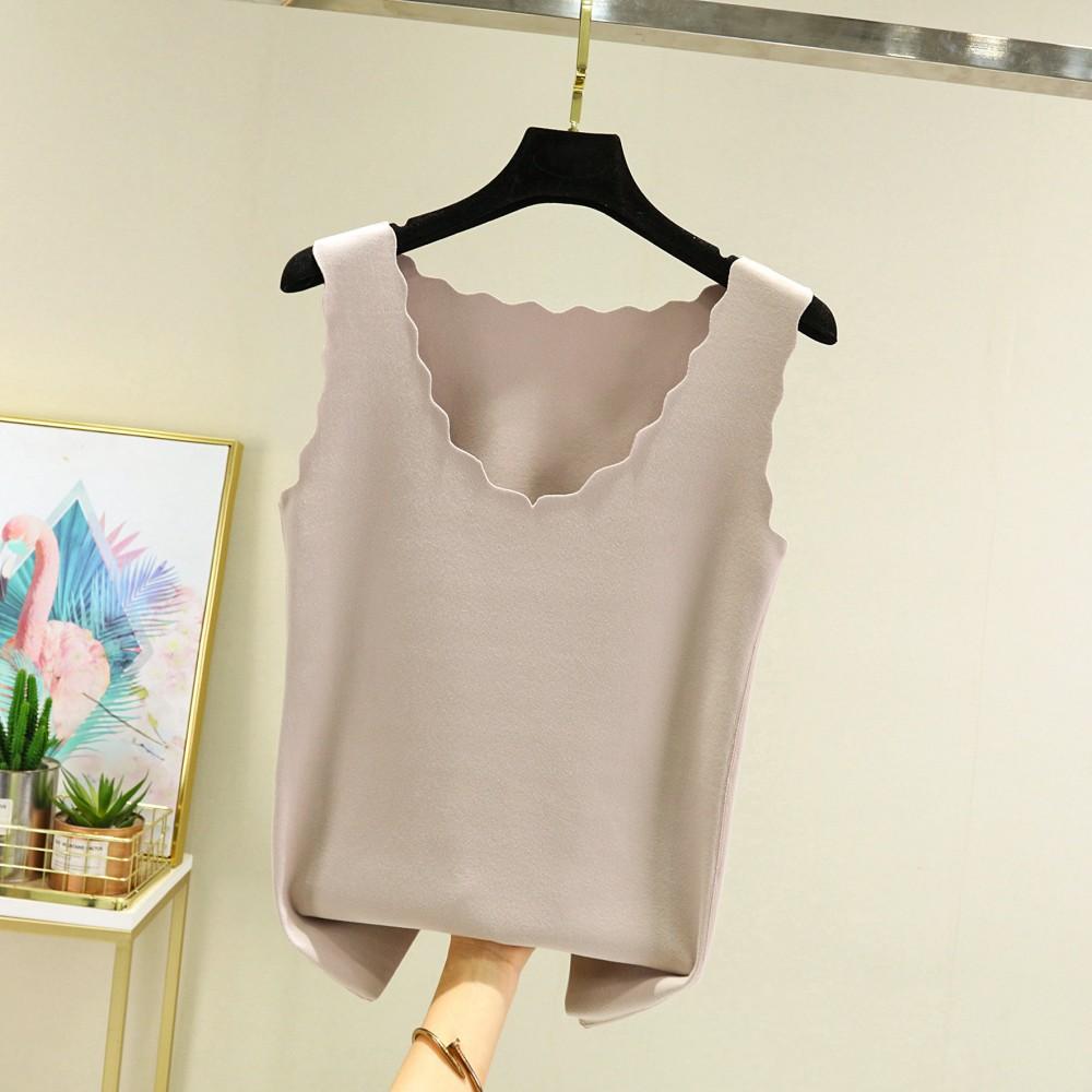 Бесшовное термобелье Dralon, топы с v-образным вырезом, осень-зима, утепленные топы на бретелях, базовый жилет