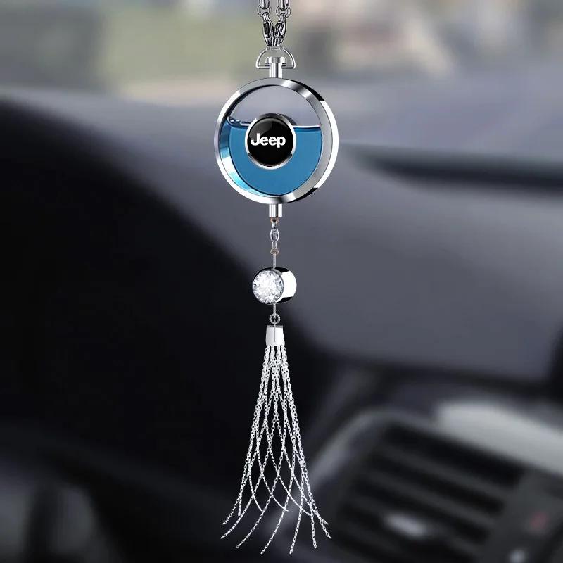 For Jeep Car Perfume Aromatherapy Pendant Diffuser Auto Accessories For Jeep Grand Cherokee Wrangler JK Gladiator Compass Ren