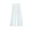 Autumn New Women clothes French style Simple Design Drape Mid-High Waist Loose Casual Long Wide-Leg Pants