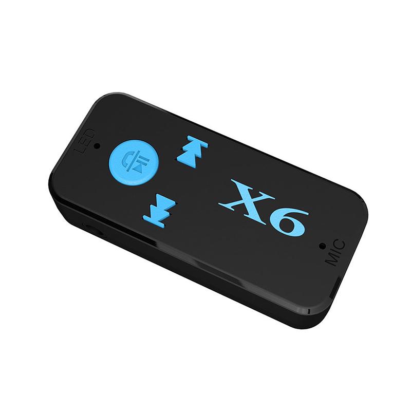 Беспроводной Bluetooth-приемник X6 с разъемом 3,5 мм, Aux аудио, стерео, музыкальный микрофон, автомобильный адаптер