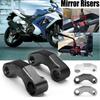 Motorcycle Mirror Extender Risers Universal Handlebar Mount Rearview Mirror Spacers Adapter M10