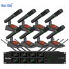 Weishu DC-12F8 True Diversity 8-канальный беспроводной настольный микрофон (Китайская версия)