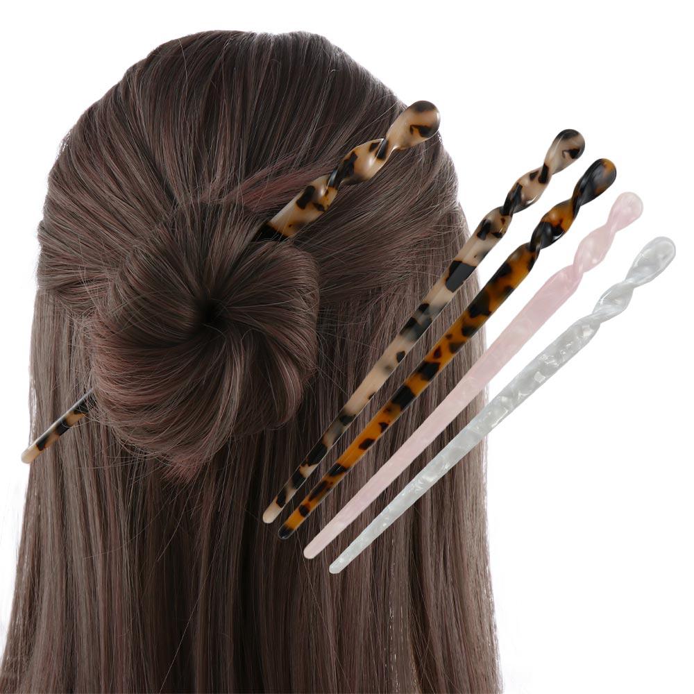 1PC Temperament Vintage Korea Acetate Hairpins Hair Sticks Disk Hair Hair Accessories