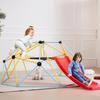 Climbing Dome, 8FT Geometric Dome Climber with Slide, for Kids 3 to 9 Years Old, Jungle Gym Supports 600LBS and Easy Assembly, with Climbing Grip,