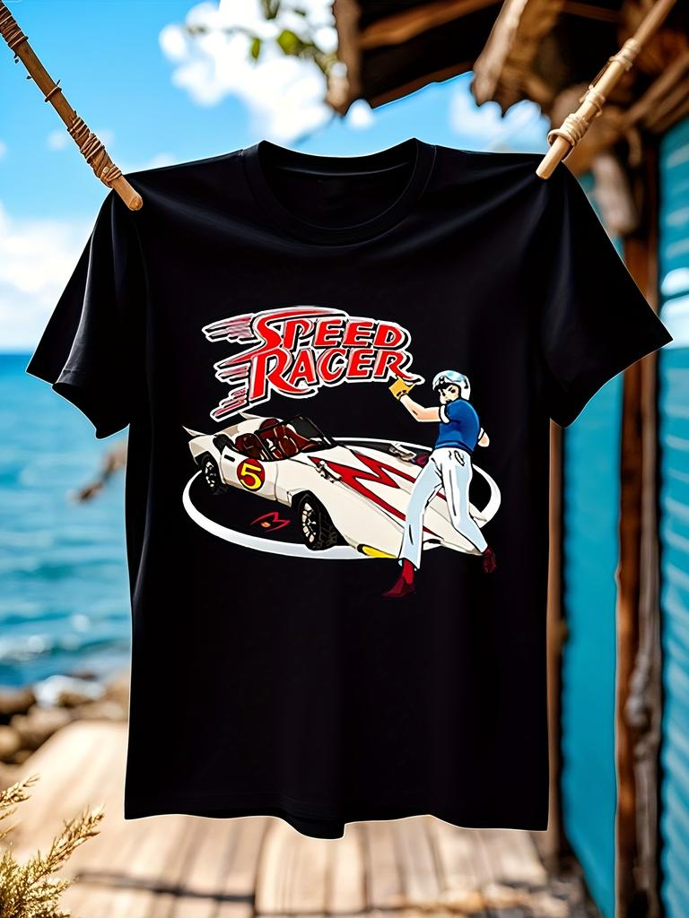 Plus Size Speed Racer Racing Car Graphic Tshirt Graphic T...