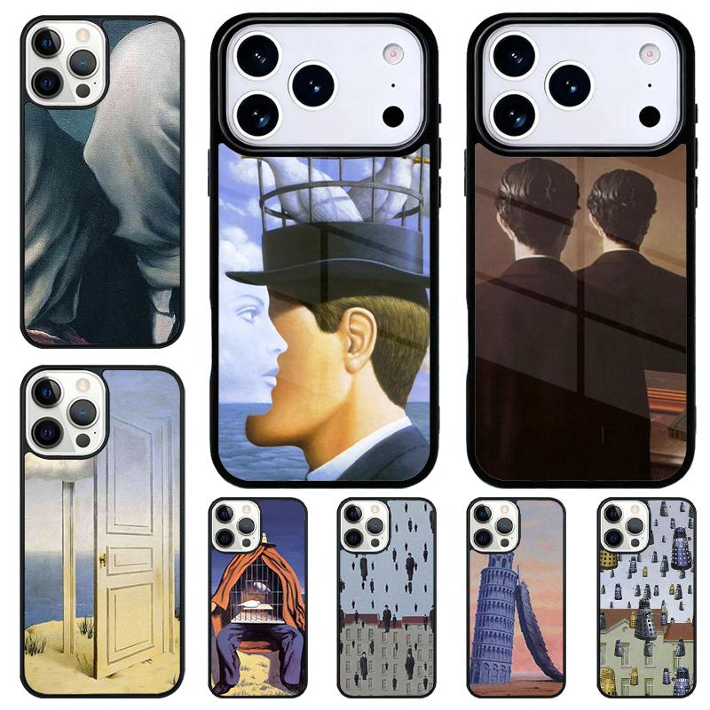 Rene Magritte Shockproof Phone Case for iPhone 17 Air 16e 15 11 12 14 13 Pro Max Cover Coque