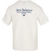 New Balance T Shirts Men's Ivory White Crew Neck Moderate Straight Fit NEF21351-IV