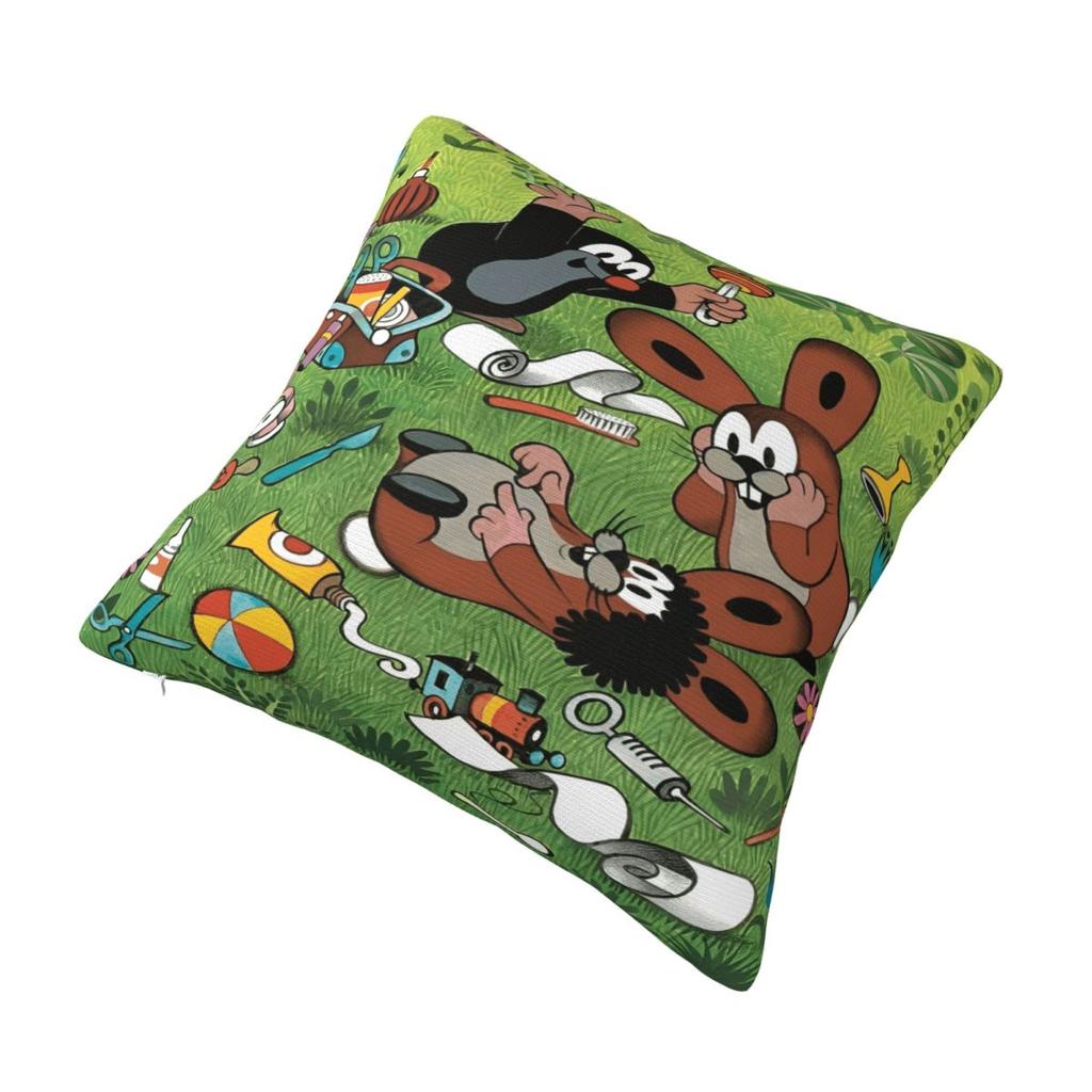 Warm Home The Little Mole Cartoon Animaldecor Pillowcase Accessories Pillow Covers Square Multi-Size