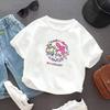 Sanrios 2026 Summer New Design My Melody Graffiti Cartoon Print Pure Cotton Breathable Childrens ShortSleeved TShirt