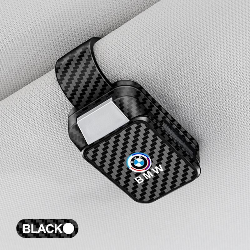 BBKU7 Car Carbon Fibre Sun Visor Glasses Clip Sunglasses Bracket For BMW 50th Anniversary 1 3 5 7 series E83 F16 E70 BMW M M3 M5