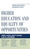 The Higher Education and Equality of Opportunity : Cross-National Perspectives Book