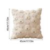 Embroidery PillowcaseEmbroidered Eggs Pom-pom Lace for Sofa Throw Pillow Cover Cushion Cover Home Decor No Insert