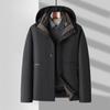 One-piece Three-wear Men's Down Jacket Autumn and Winter New Style Removable Liner Casual Warm Hooded Down Jacket for Men