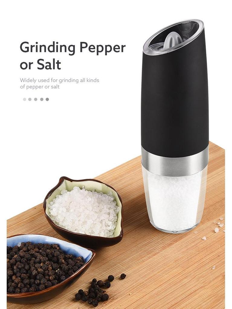 Gravity-Sensing Mini Smart Electric Salt & Pepper Grinder