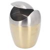 Desktop Small Trash Can Multipurpose 304 Stainless Steel Mini Trash Can with Lid for Tabletop