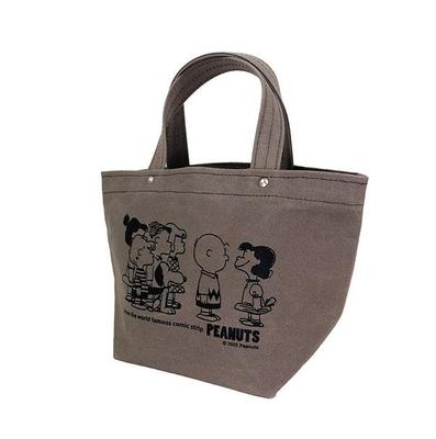 PEANUTS Snoopy PEANUTS Ichizawa Shinzaburo Hanpu Маленькая серая сумка-тоут