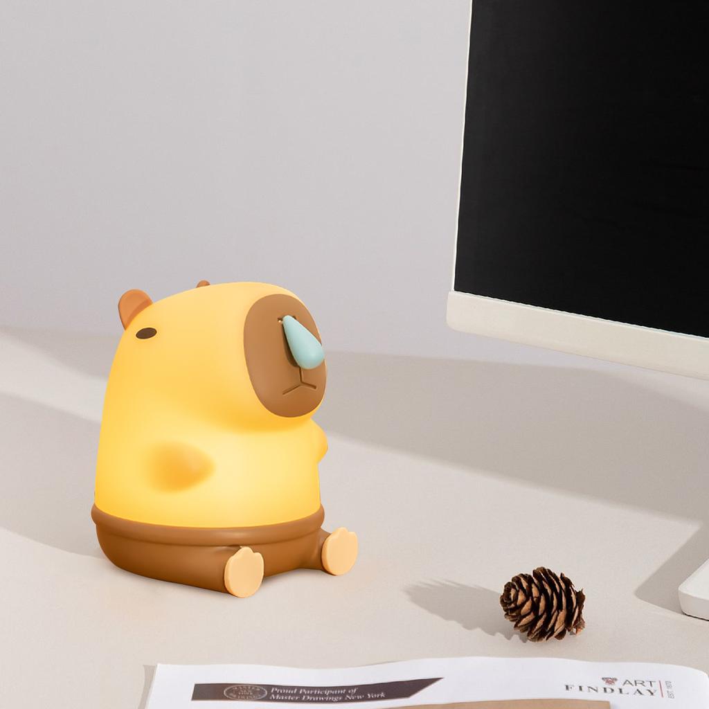 Xiaomi New Capybara Nightlight USB Rechargeable Capybara shape bedroom lamp sleeping lamp desk lamp for children and adults gifts