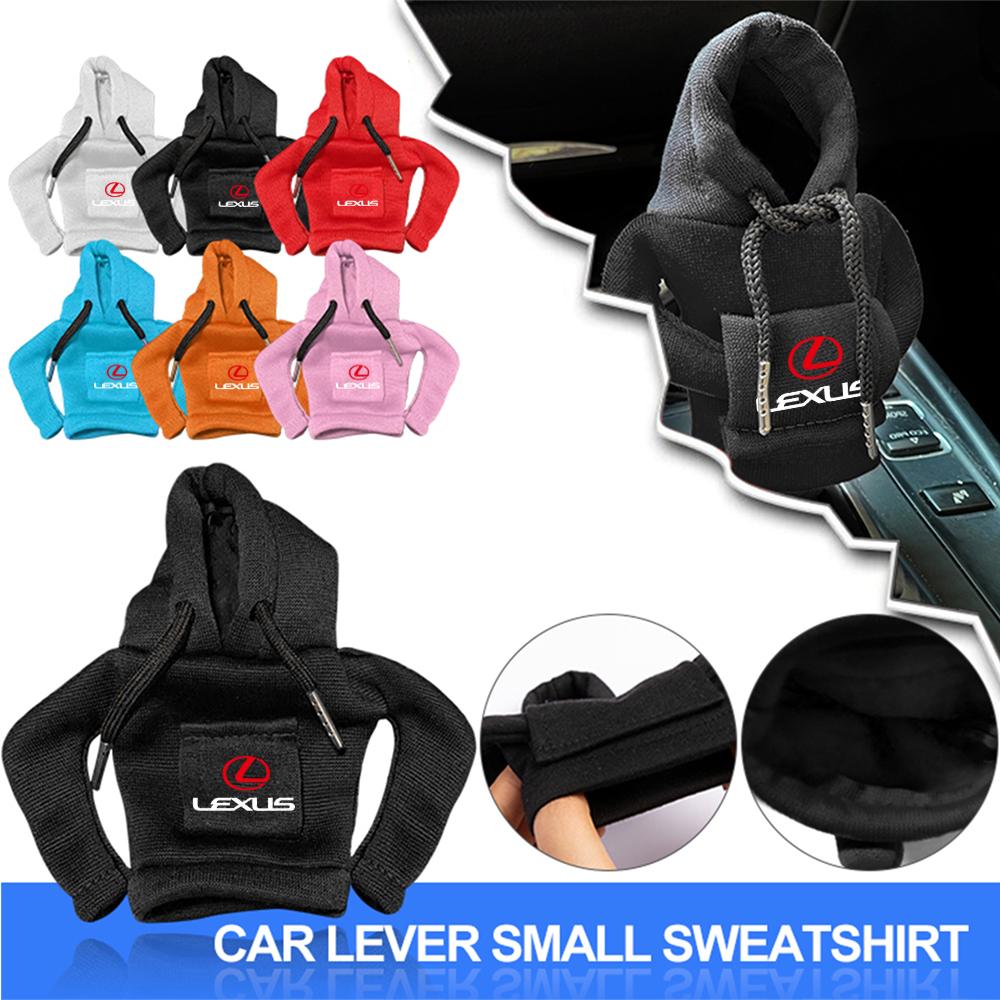Car Hoodie Gear Shift Knob Cover Protective Case Auto Interior Accessories For Lexus LS LC IS350 ES300h ES300 IS250 IS220d GS350 ADW1