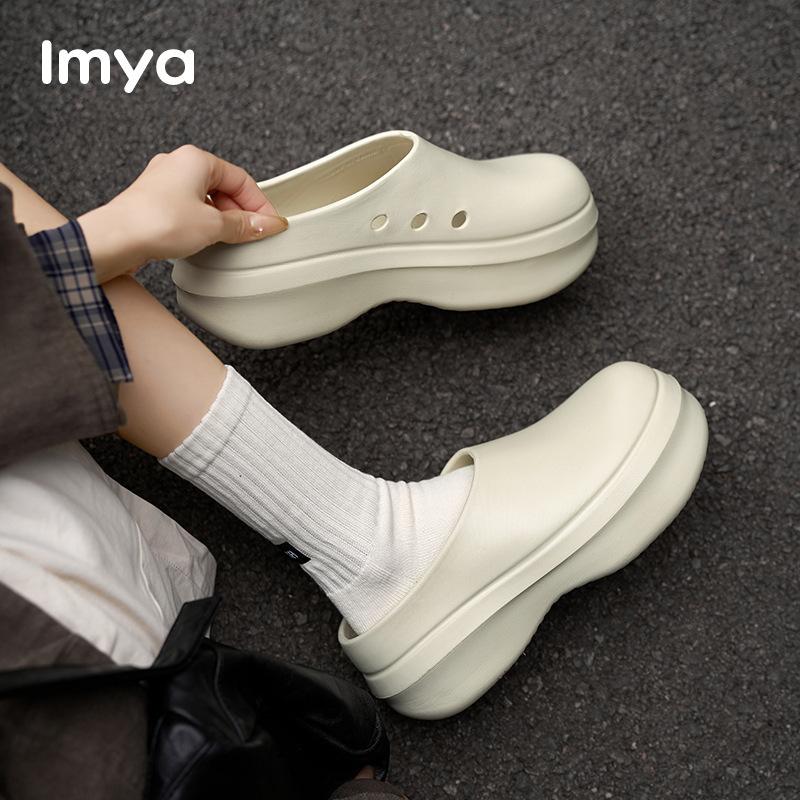 Баотоу поварская обувь женская летняя уличная водонепроницаемая полузакрытые тапочки мужские домашние комнатные нескользящие туфли Мюли