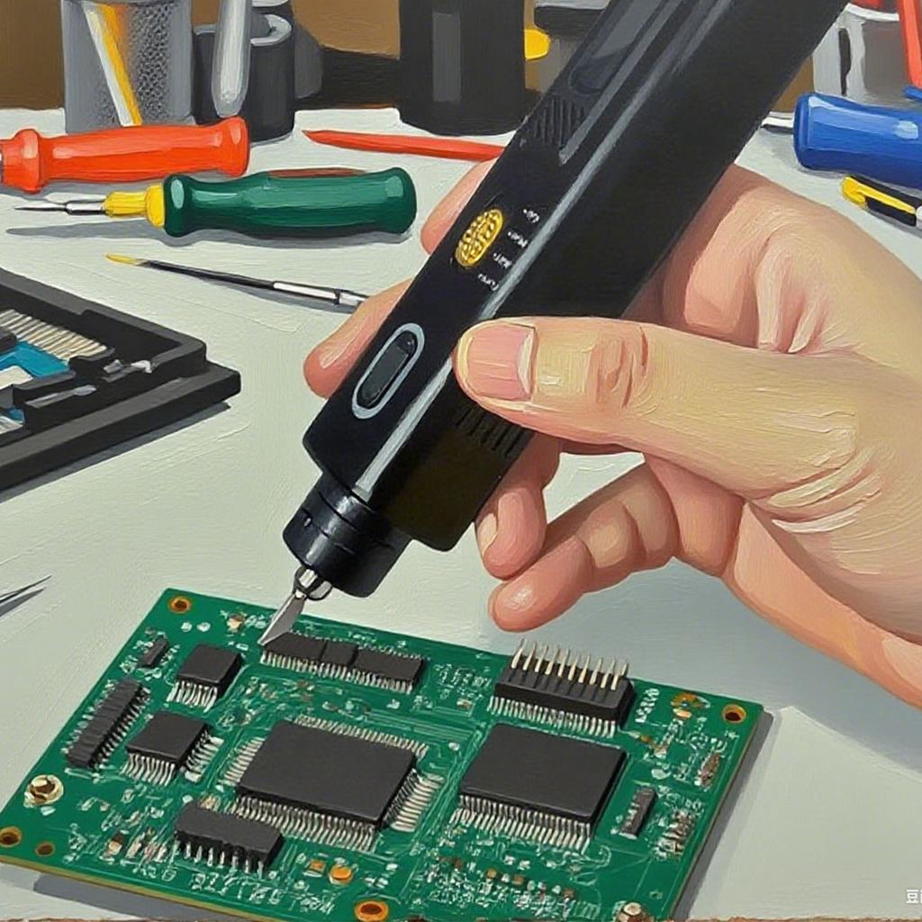 Ultrasonic Cutter 40kHz High Portable Handheld Ultrasonic Cutting Tool with 50 Replacement Blades for PCB Circuit Board Plastics Wood