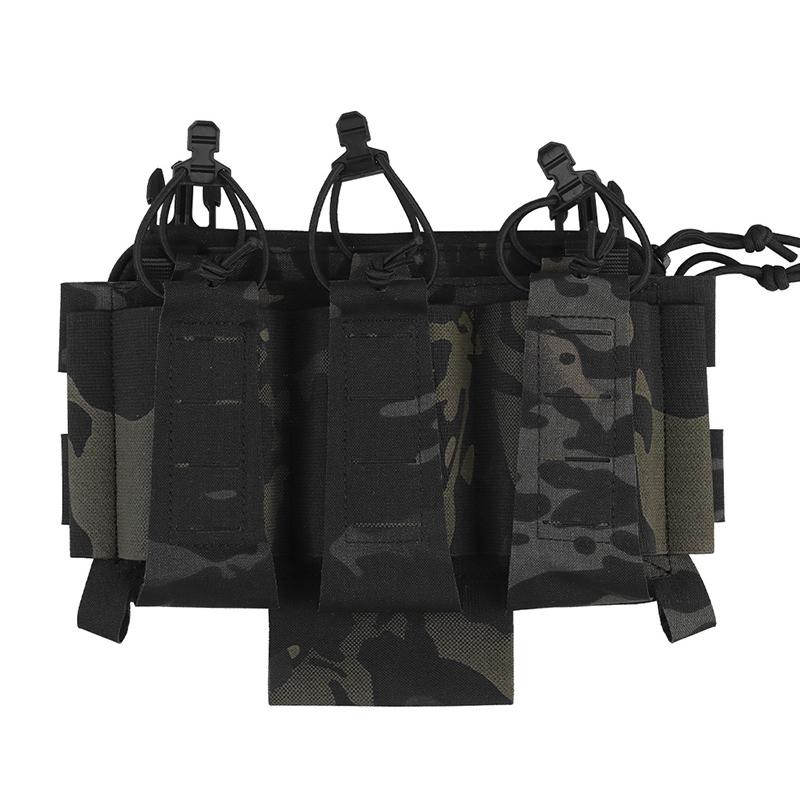 Tactical EPV2 Flexible 556 Tag Rifle Magazine Pouch All-in-One Rear Document Stacker QASM Buckle Clip Tourniquet Holder ARC