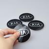 COZN3 4Pcs Car Tire Wheel Hub Center Cover Badge Sticker For Kia Sportage Carnival Seltos Sorento Rio Borrego Ceed Forte K3 K5 EV3 EV6