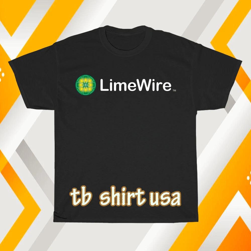 Новая футболка Limewire с логотипом, унисекс, смешная, размеры от S до 5XL
