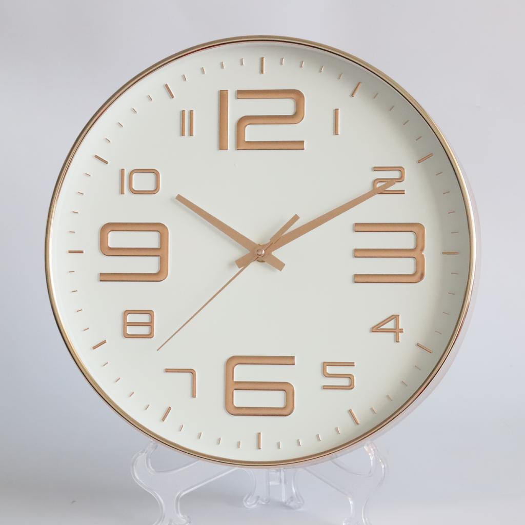 Бесшумные настенные часы 30 см (12 дюймов), креативные и модные, трехмерные цифровые минималистичные часы для дома, гостиной