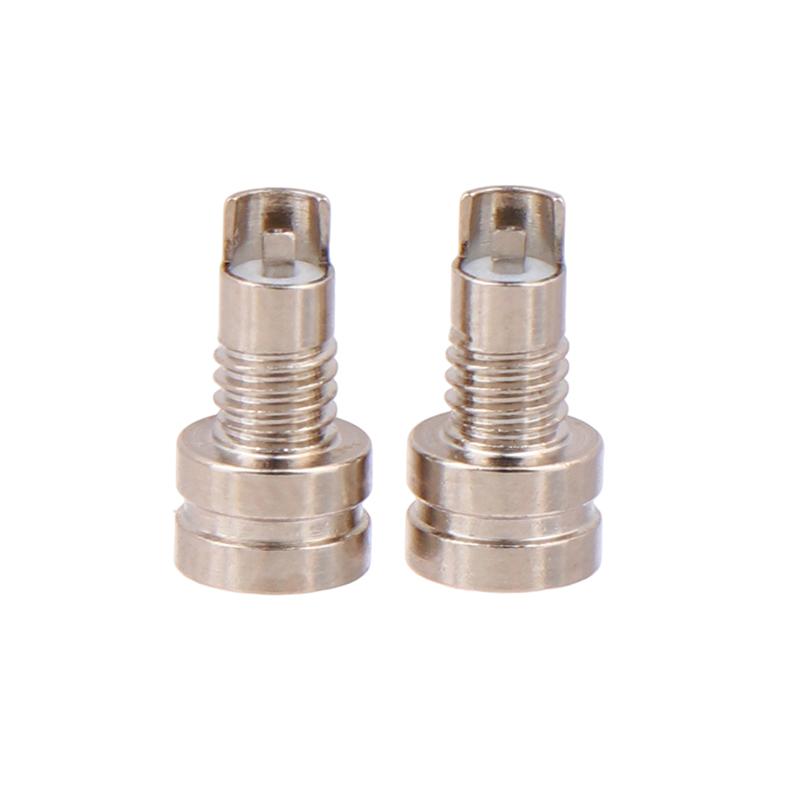 1/2Pcs Universal Pin Socket Female Socket Mmcx Pure Copper Gold Plated Built-In Hreaded Nut Holder Headphone Plug