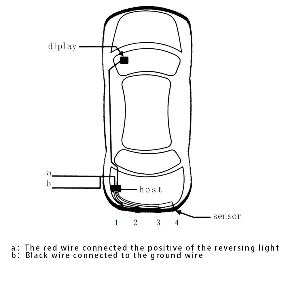 Автомобильный радар заднего хода 12 В постоянного тока Автомобильный автоматический парктроник ЖК-дисплей Датчик парковки для автомобилей Система датчиков парковки Система детектора зуммера