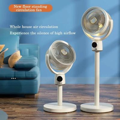 Вентилятор с циркуляцией воздуха, бесшумный, 8000 мАч, настольный, вертикальный, напольный вентилятор, конвекционный, спиральный, турбинный, охлаждающий вентилятор с зарядкой через USB