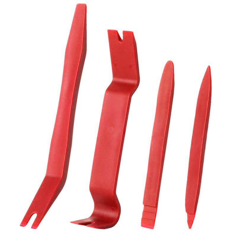 Набор инструментов для пластиковых пряжек и рычагов для салона автомобиля - 4 предмета для модификации аудиосистемы