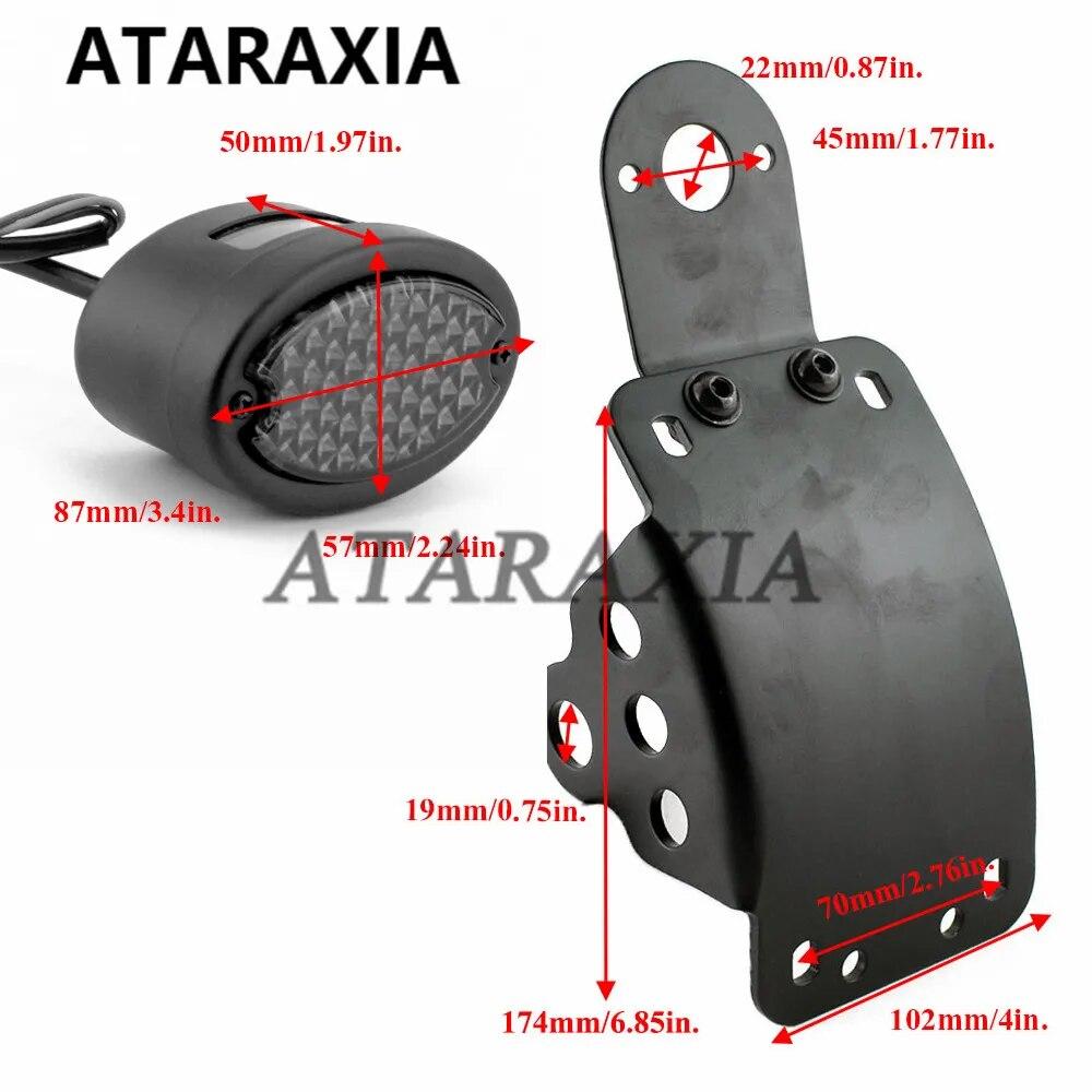 Боковое крепление для мотоцикла, кронштейн для номерного знака, тормозной велосипед, стоп-сигнал, задний фонарь для Harley Davidson Sporster Bobber Chopper