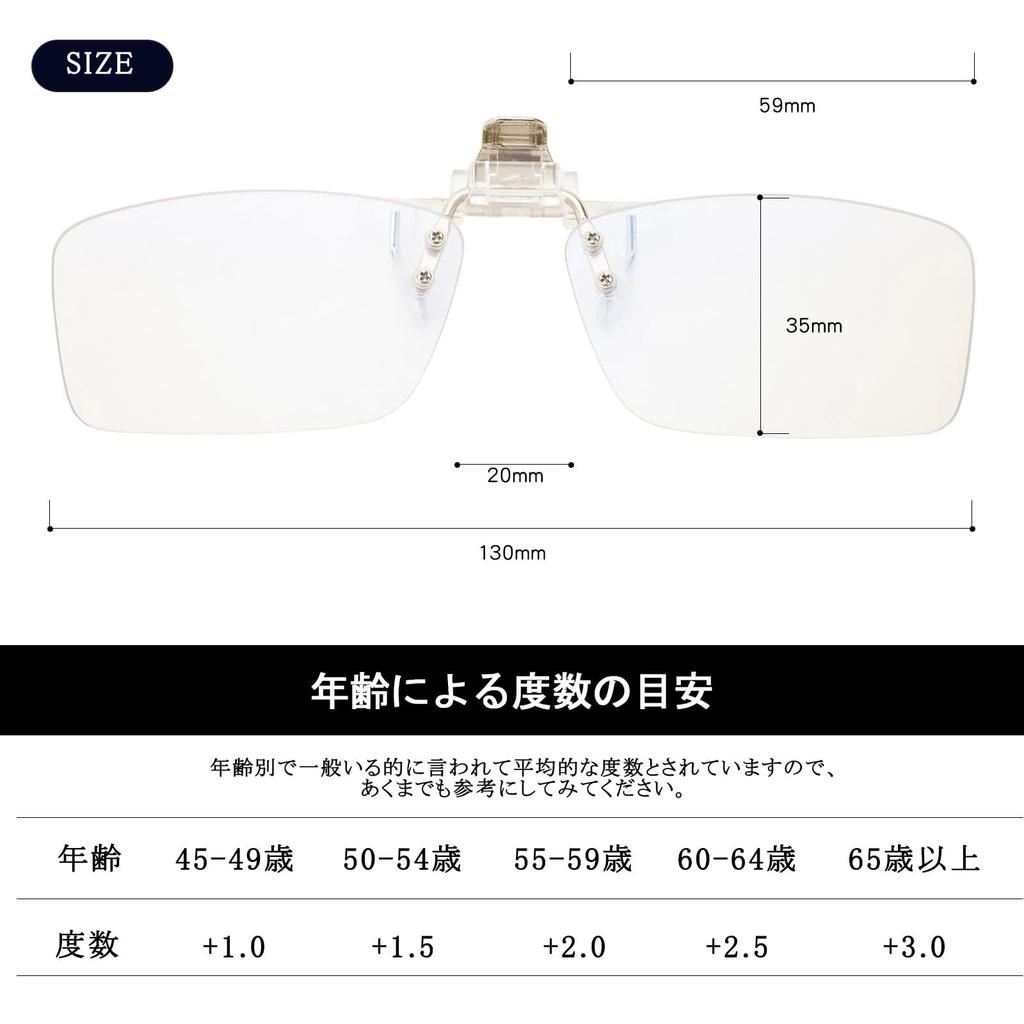 Reading Blue Light Reading Blue Light Perfect Gift for Day or Case Super Convenient [GO!GRM] Clip-on Glasses, Blocking, Front-Mount Glasses, Flip-Up